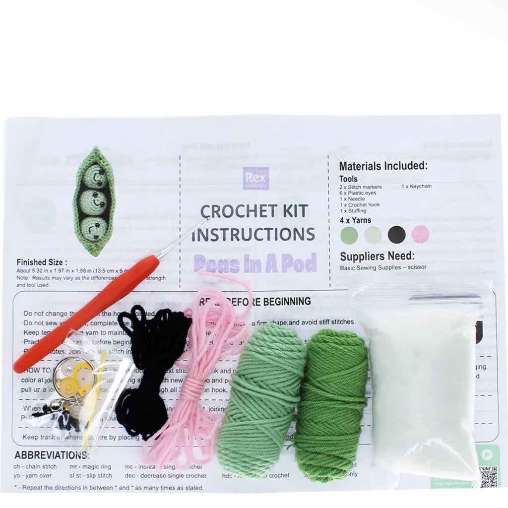 Crochet Keyring PEA POD