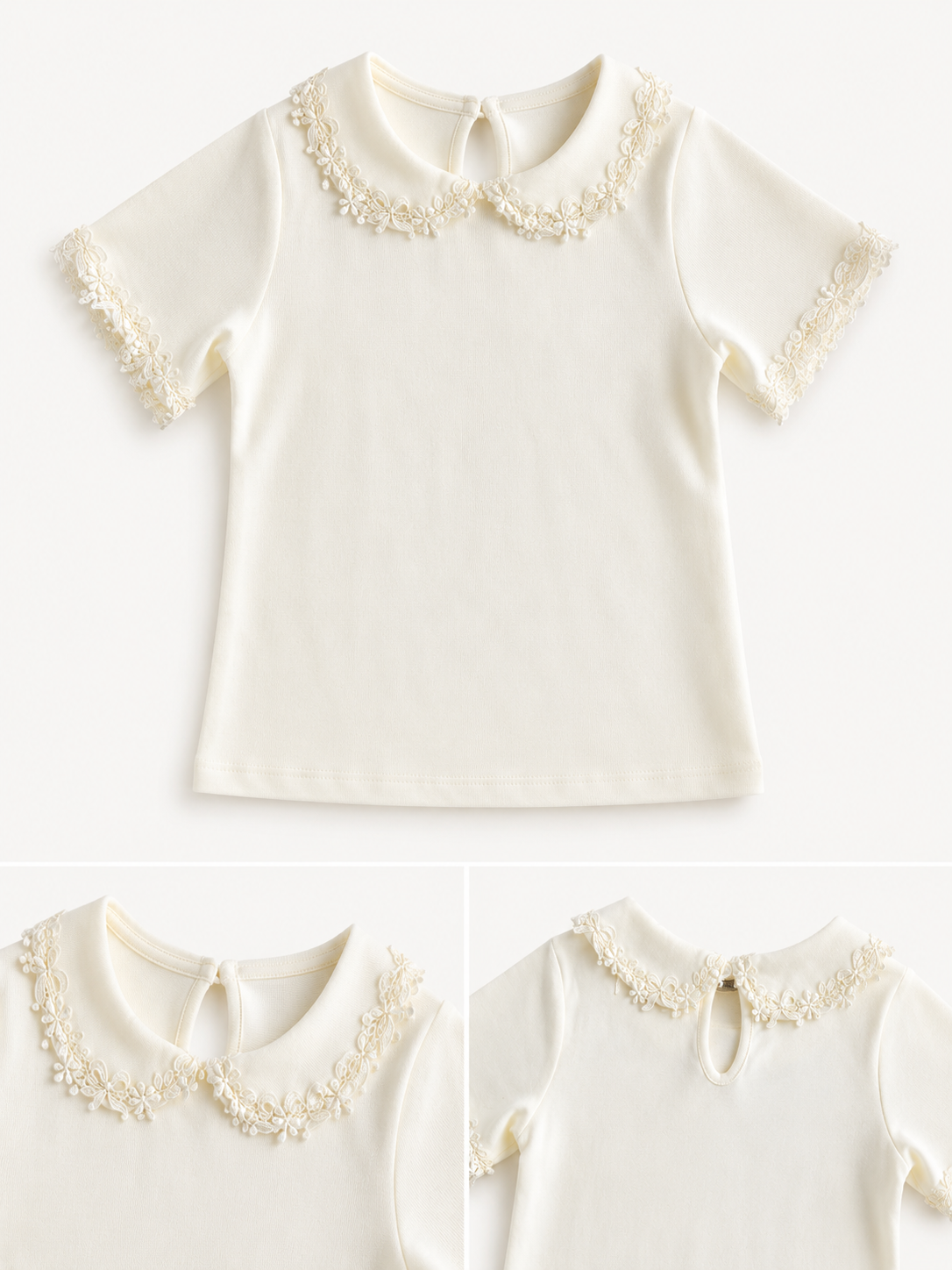Lace Collar T-shirt