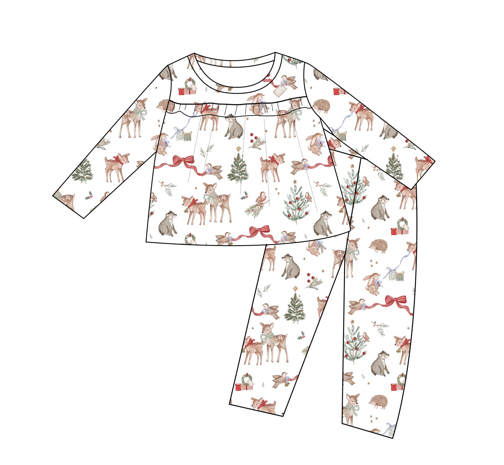 PRE ORDER WINTER WOODLAND PYJAMAS