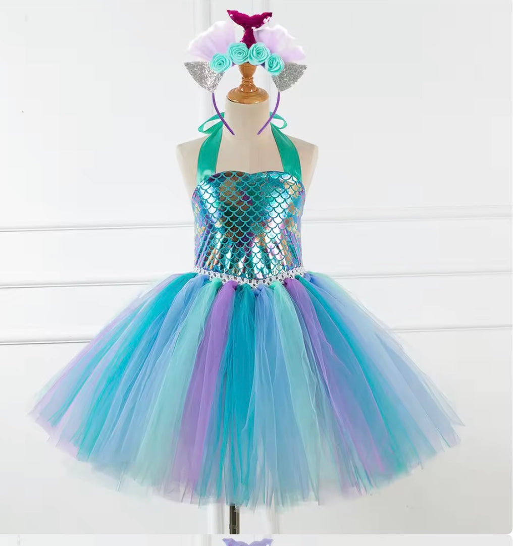Mermaid Tutu Dress (and headband)