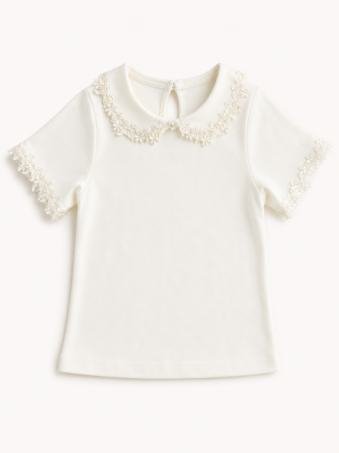 Lace Collar T-shirt