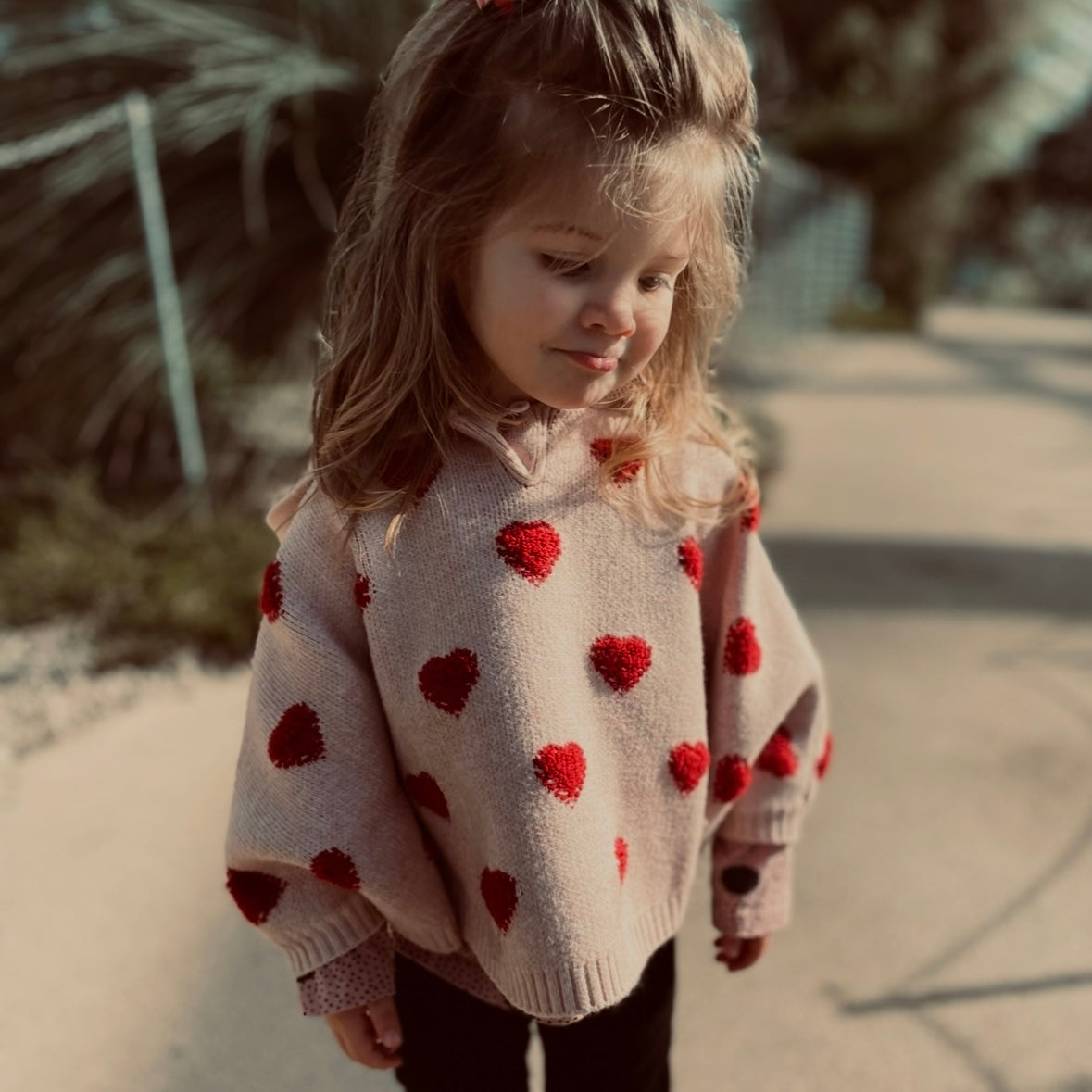 Heart Poncho Jumper