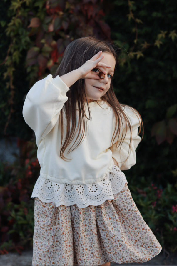 Aoife Lace Edge Sweater (two colours)