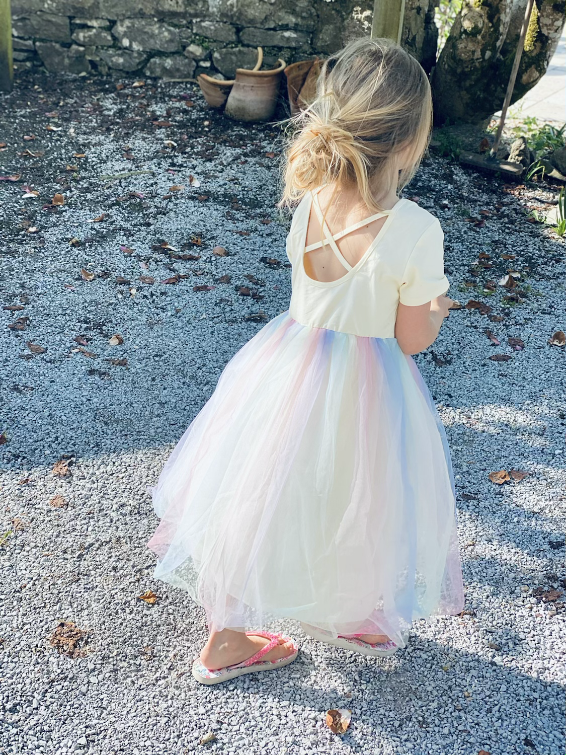 Rainbow tutu dress