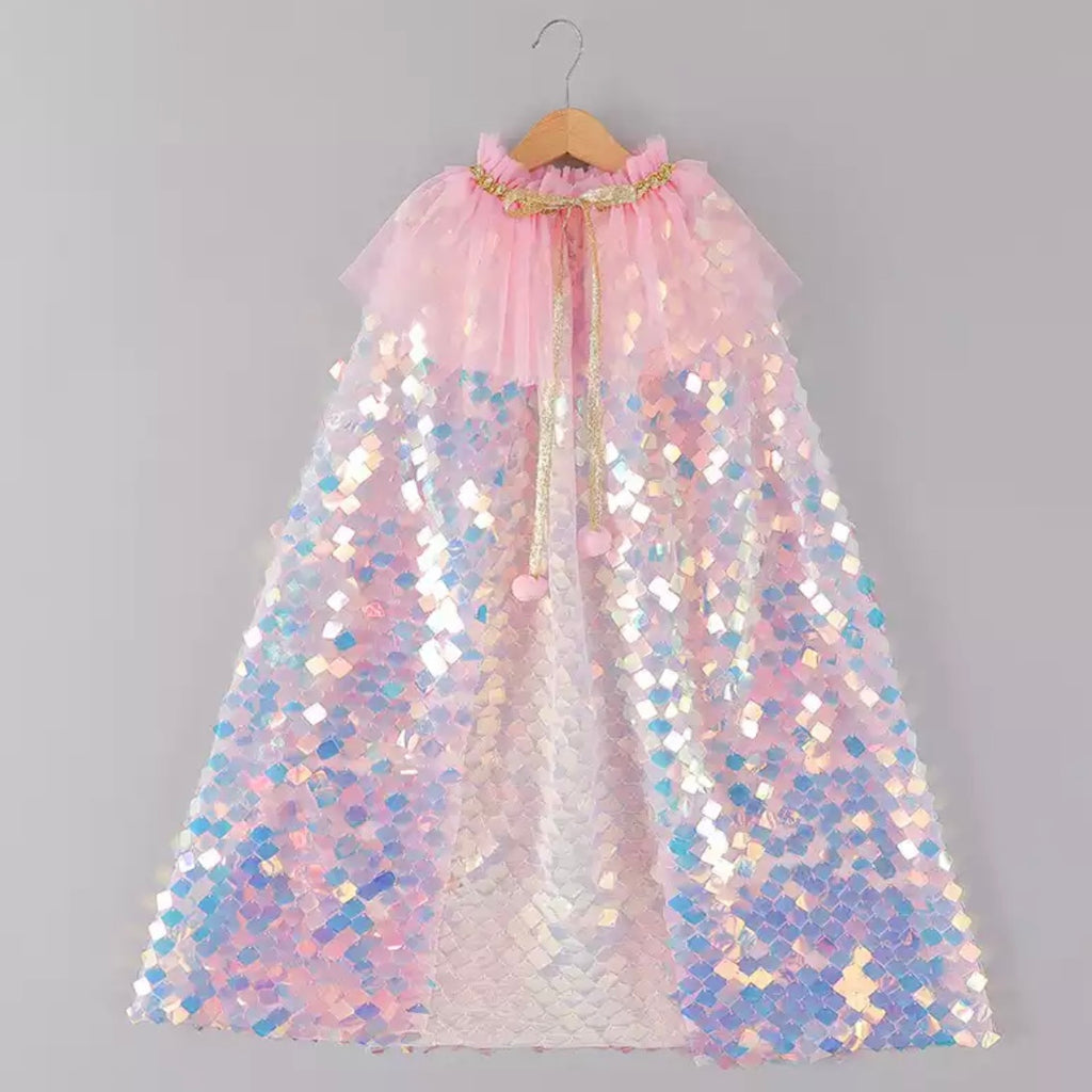 Collar mermaid cape (blue )