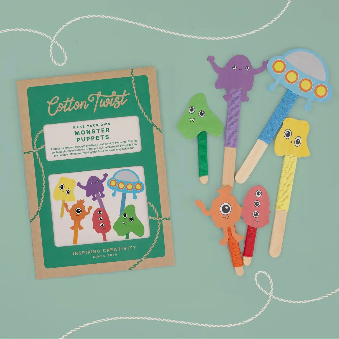 Cotton Twist Monster Puppets Kit