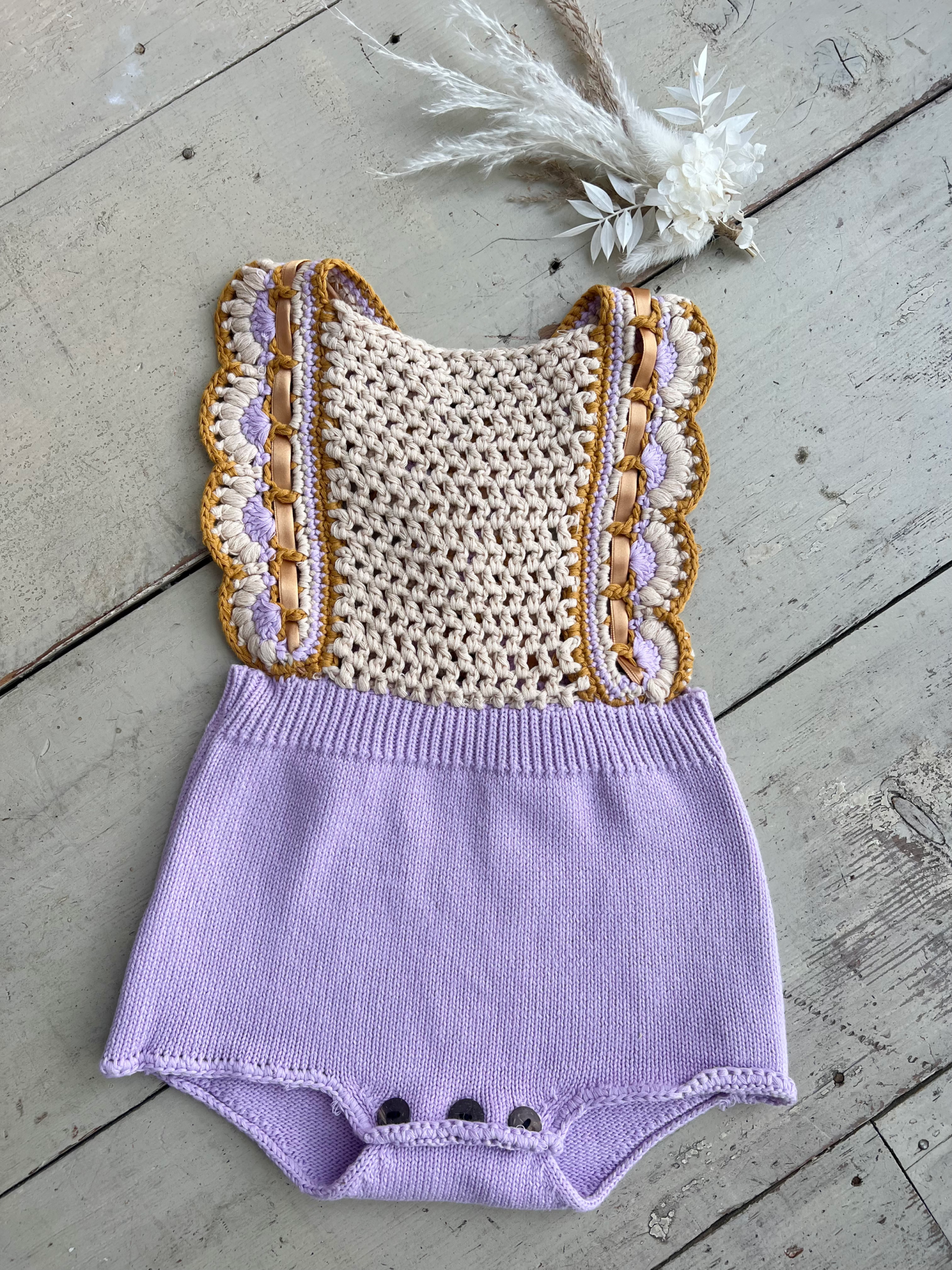 Wildling crochet romper