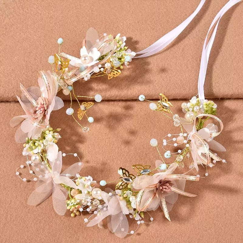 Butterfly flower crown