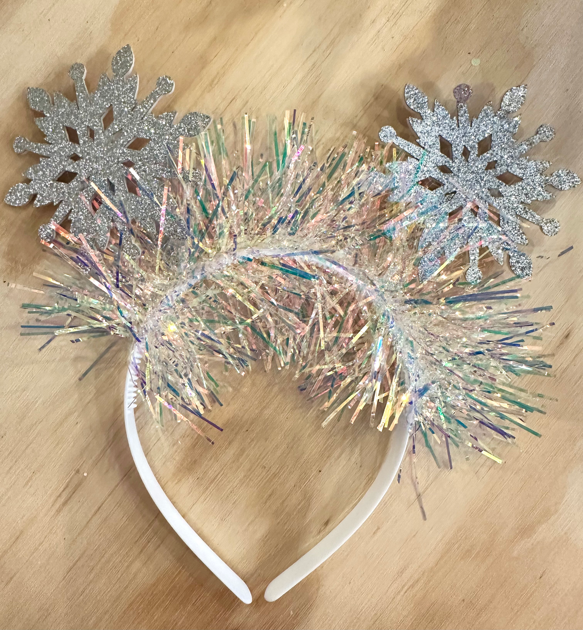 Snowflake Tinsel Headband