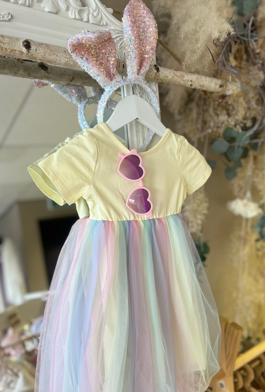 Rainbow tutu dress