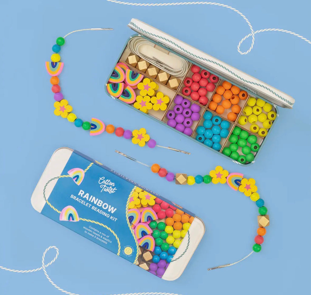 Cotton Twist Rainbow bead bracelet kit