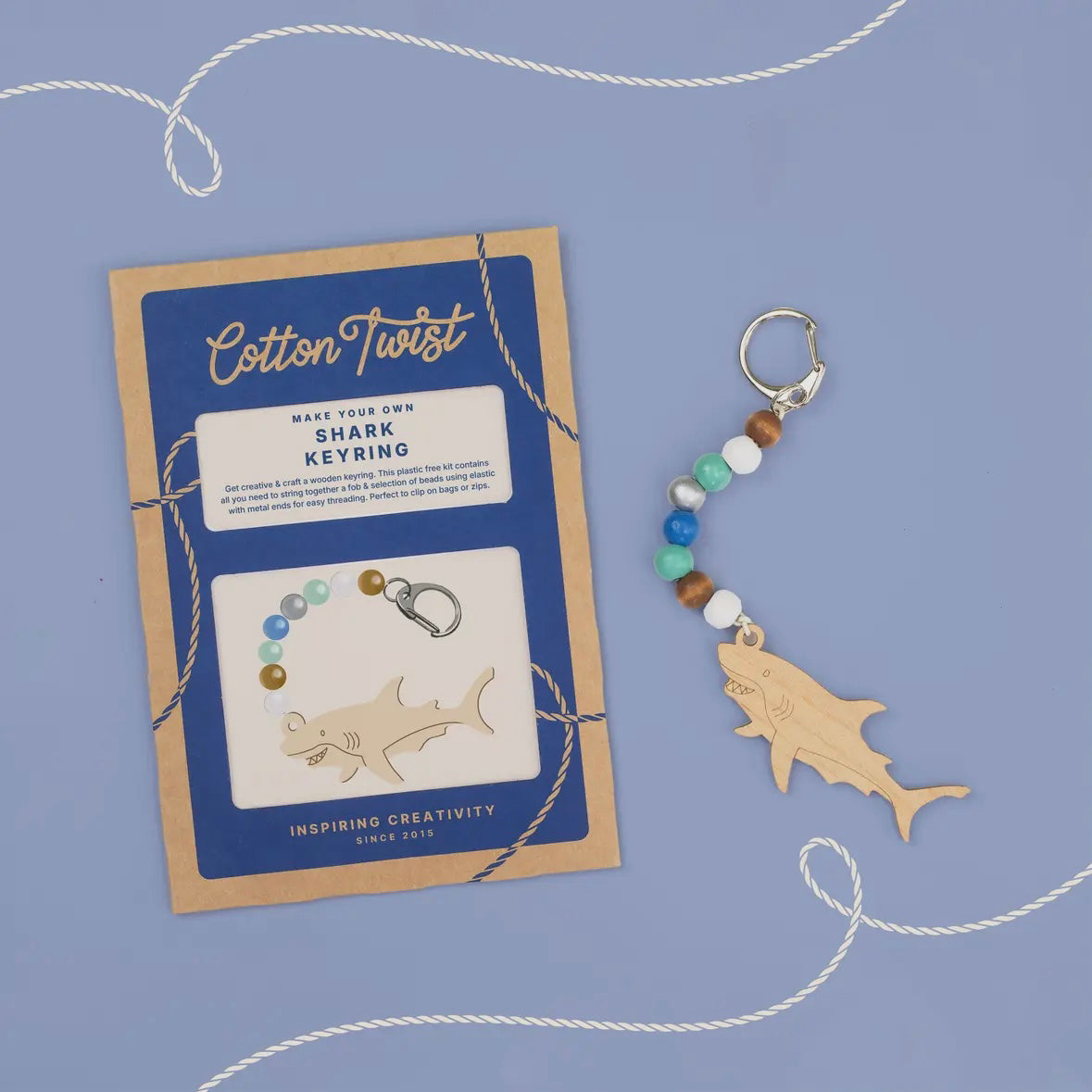 Cotton Twist SHARK KEYRING KIT