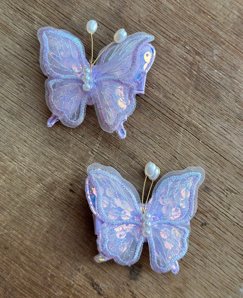 Butterfly clips (pair)