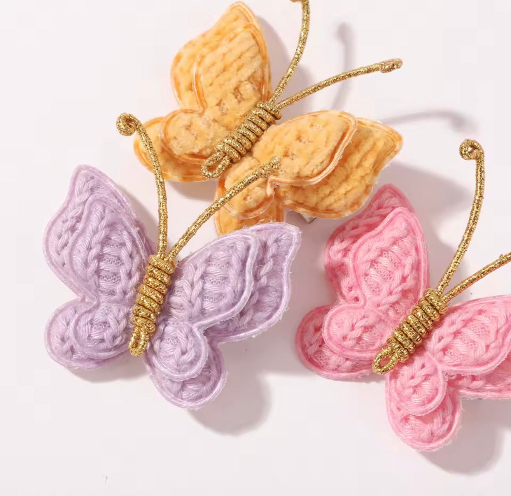 Boho butterfly clip (pair)