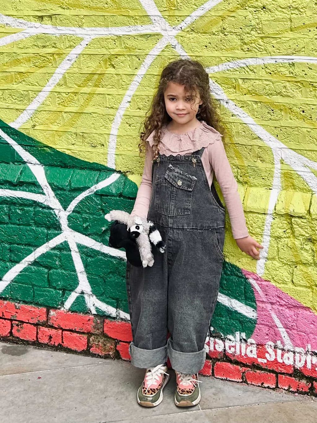 Washed Denim Dungaree