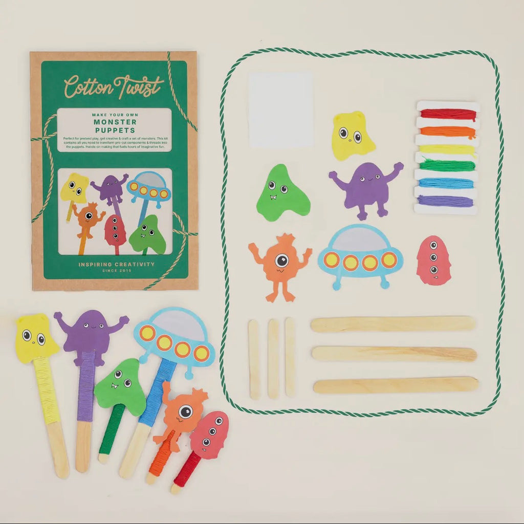 Cotton Twist Monster Puppets Kit