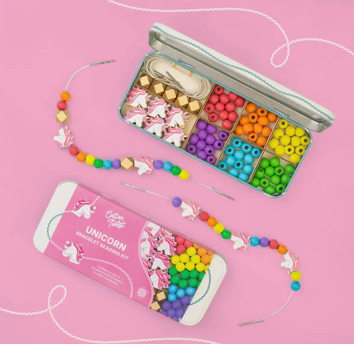Cotton Twist Unicorn bead Bracelet kit