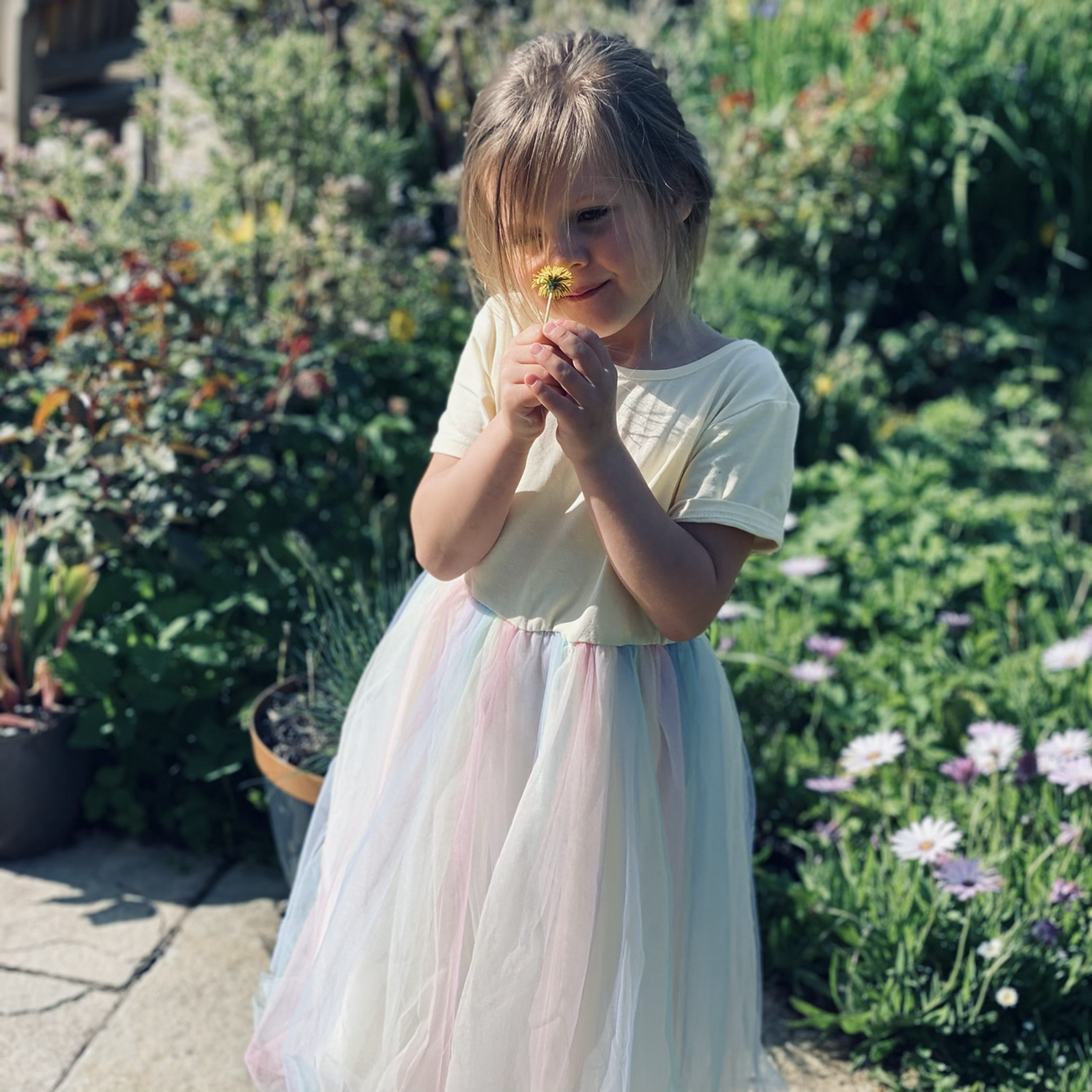 Rainbow tutu dress