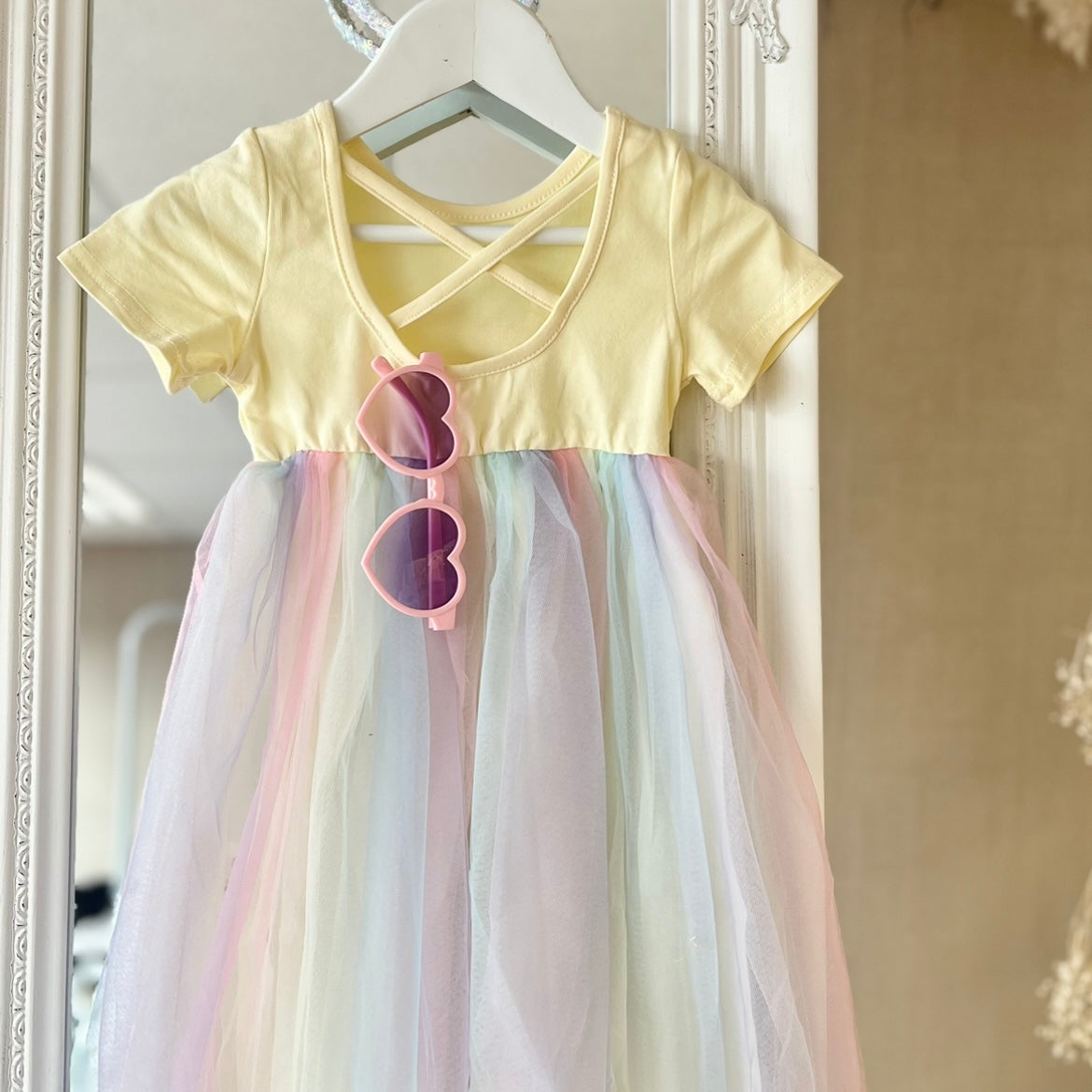 Rainbow tutu dress