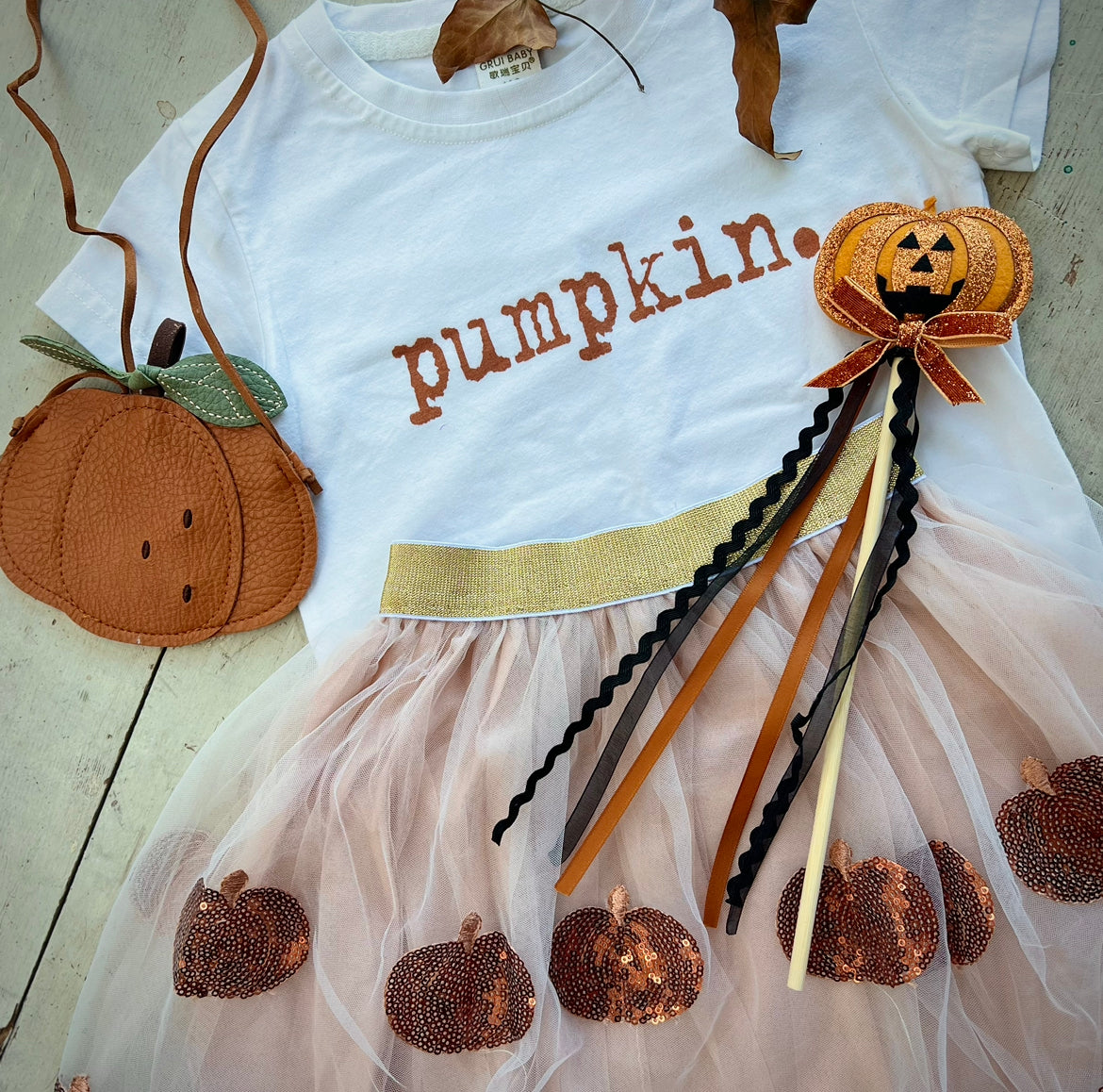 Boho pumpkin tutu