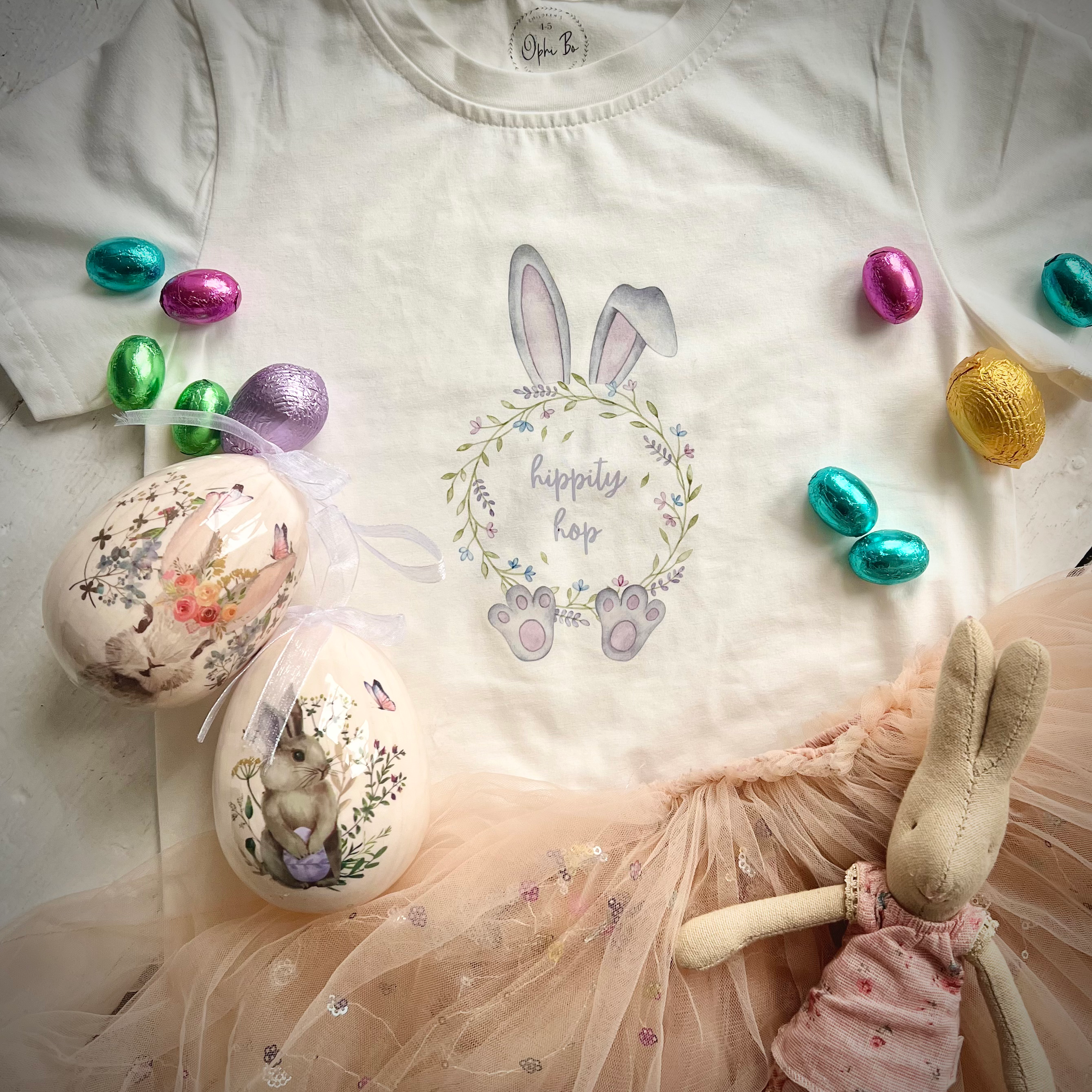 Hippity Hop Easter Bunny Tee