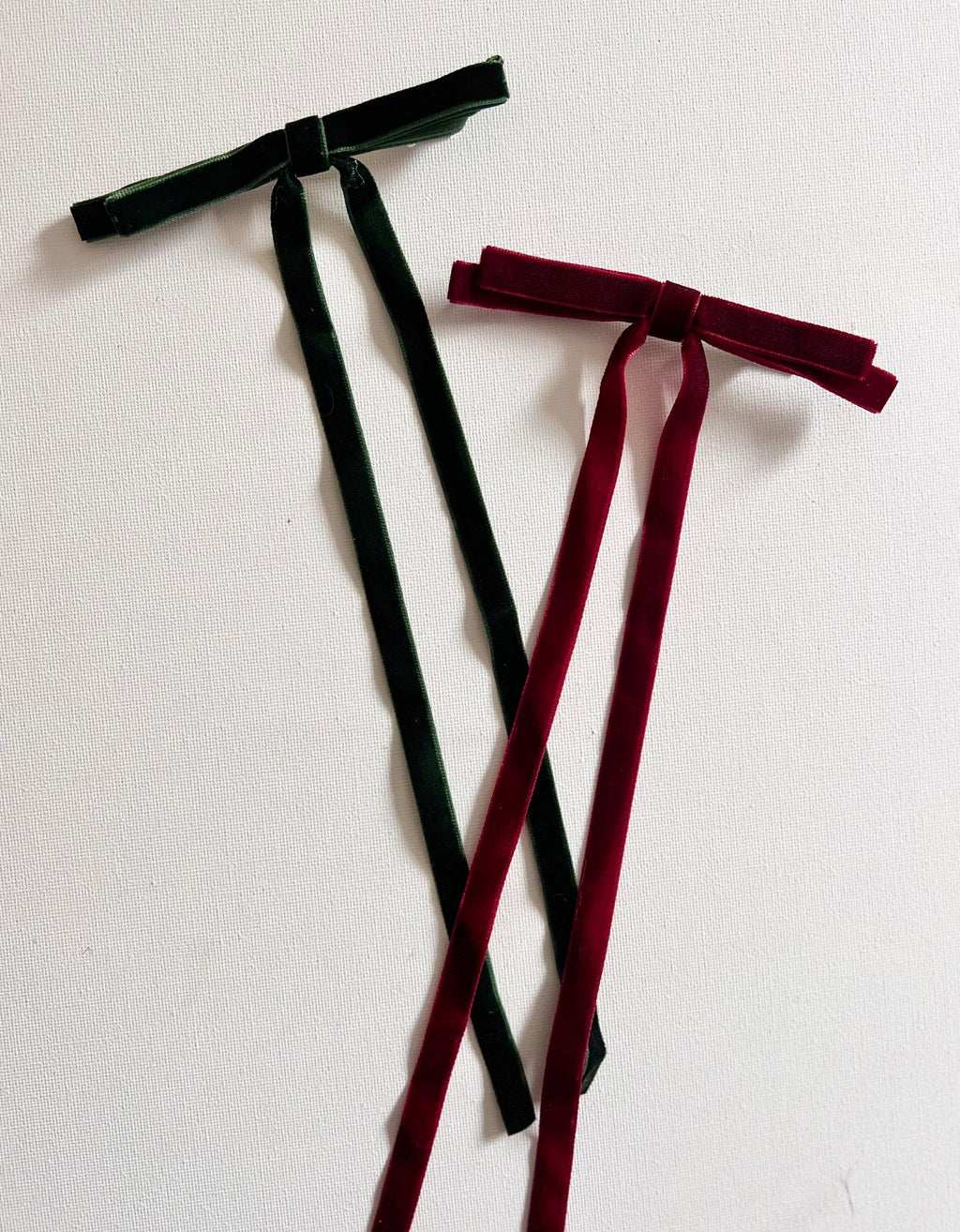Long tail velvet ribbon