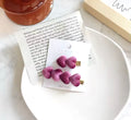 Velvet heart clips (set of 2)
