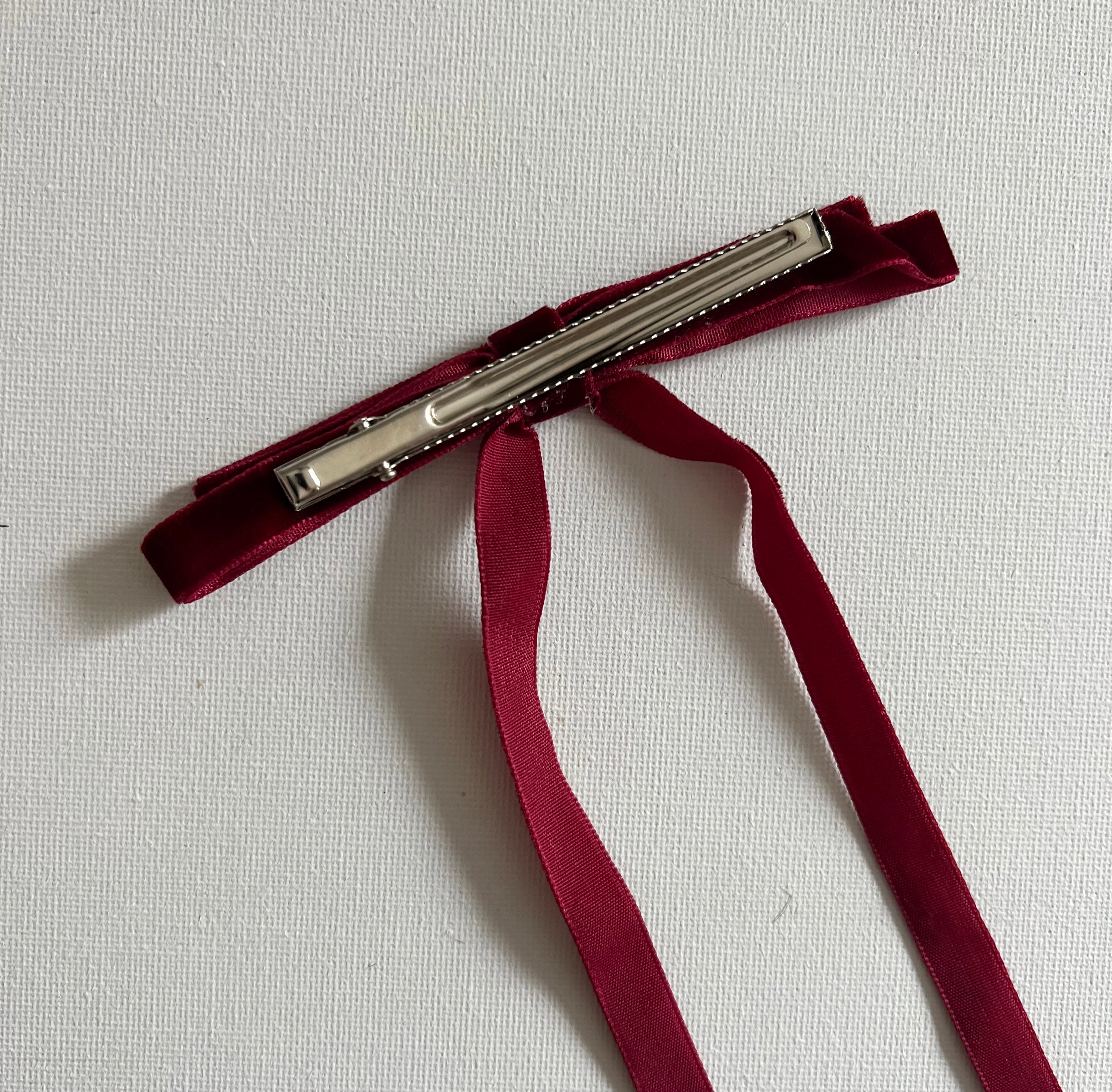 Long tail velvet ribbon