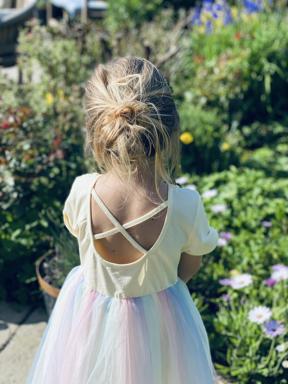 Rainbow tutu dress
