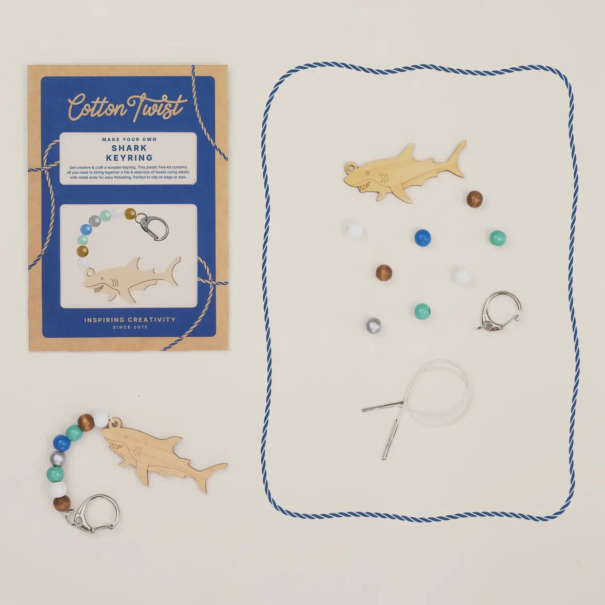 Cotton Twist SHARK KEYRING KIT
