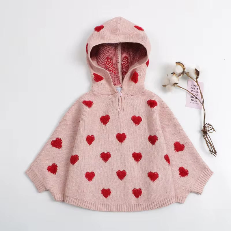 Heart Poncho Jumper