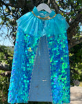Collar mermaid cape (blue )