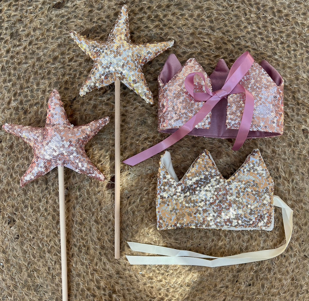 Sparkle wand and crown set