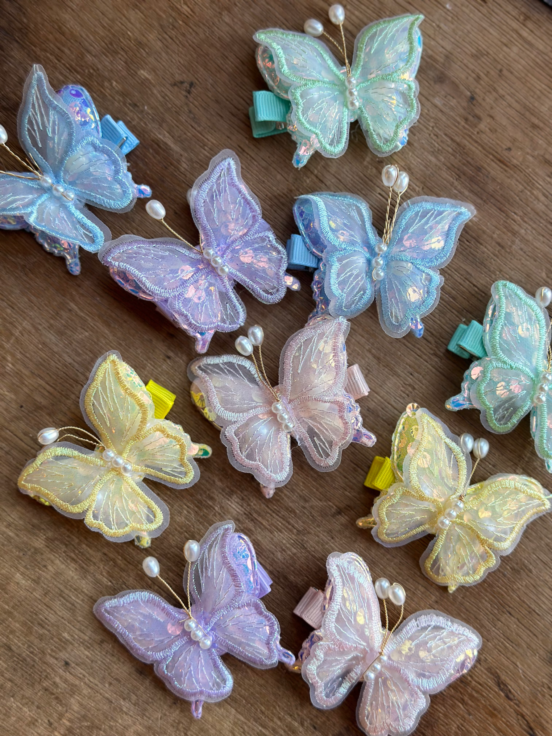 Butterfly clips (pair)