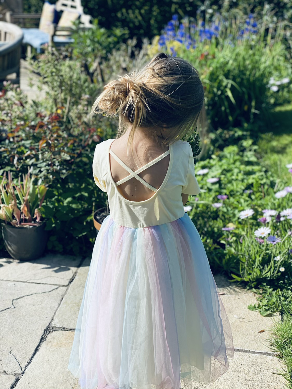 Rainbow tutu dress