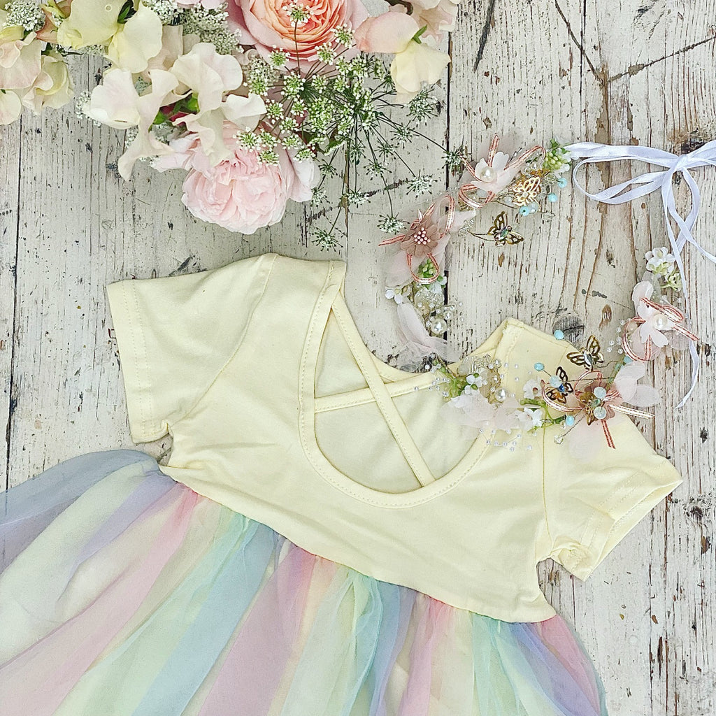 Rainbow tutu dress