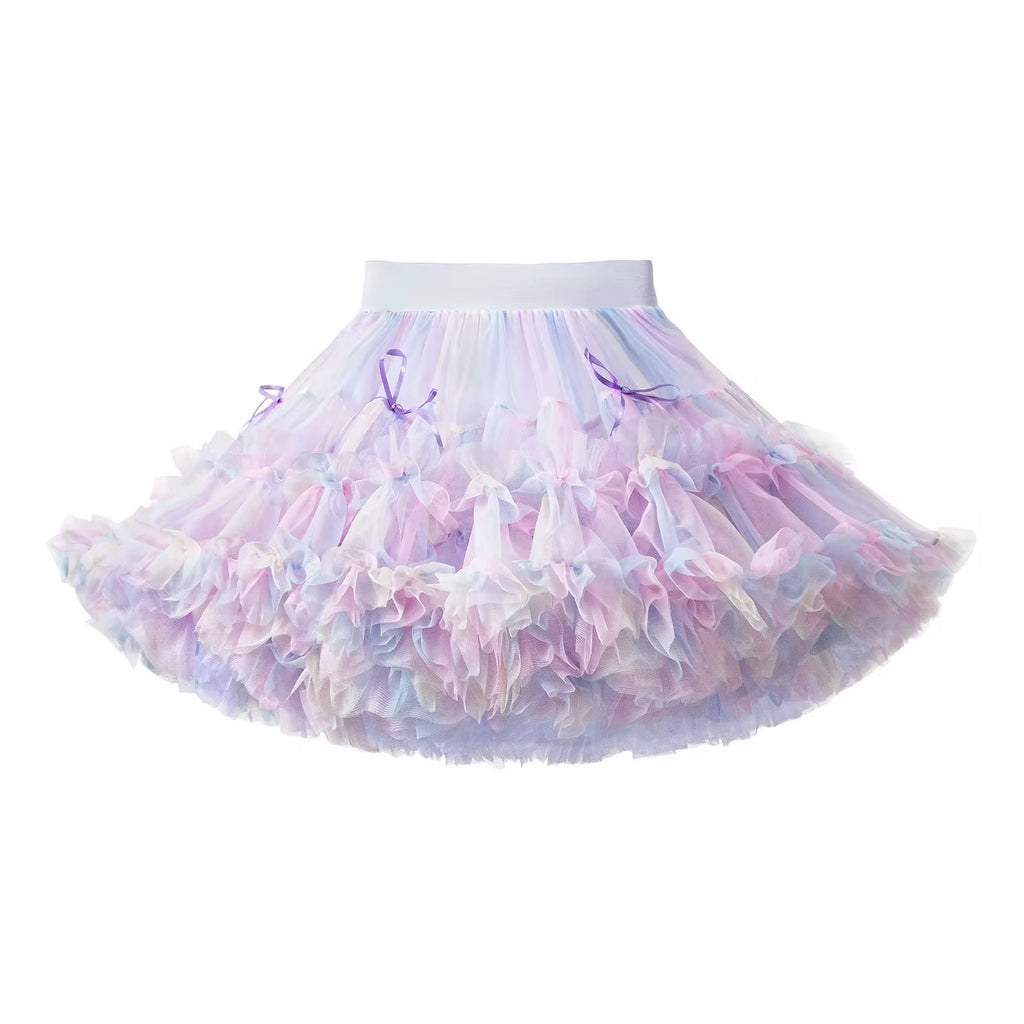 Rainbow Puff Tutu Skirt