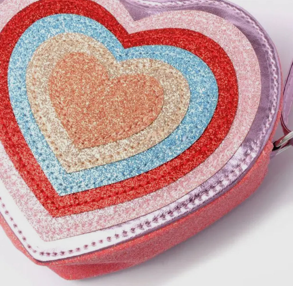 Heart Glitter Bag