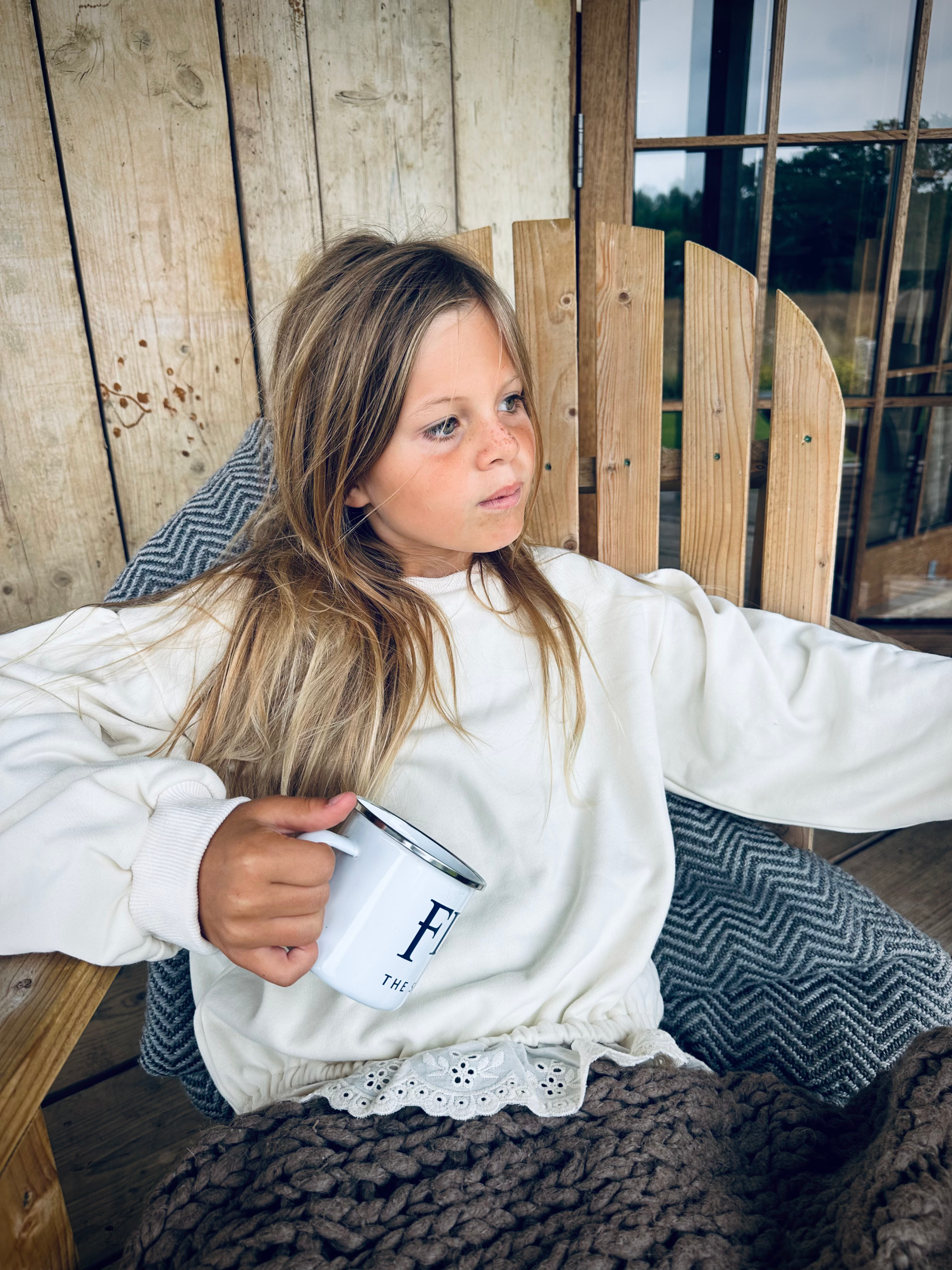 Aoife Lace Edge Sweater (two colours)