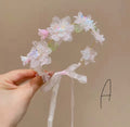Pearlescent flower crown (3 colours)