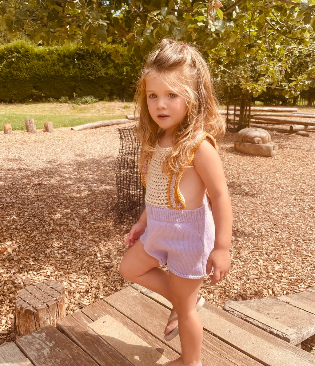 Wildling crochet romper