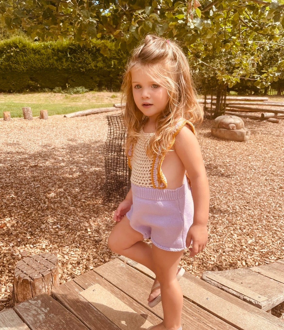 Wildling crochet romper