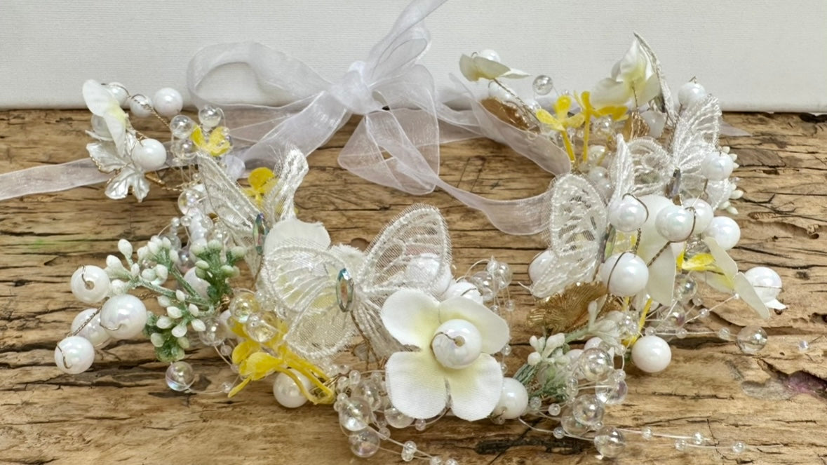 Primrose Butterfly flower crown