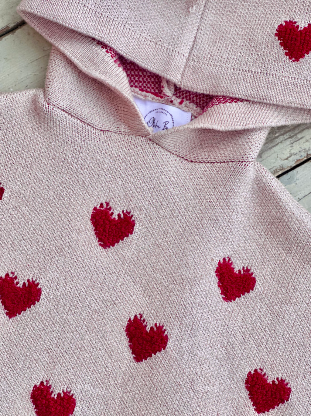 Heart Poncho Jumper