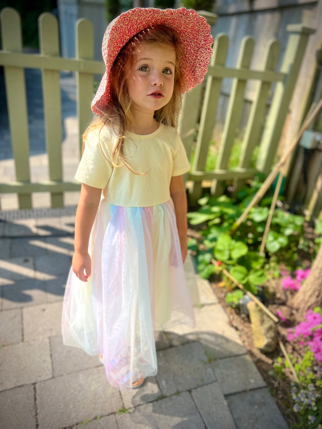 Rainbow tutu dress