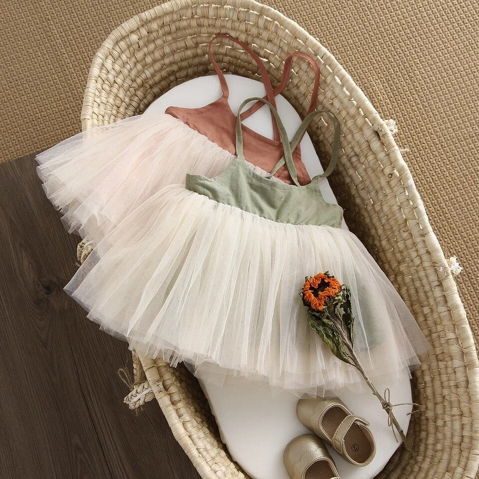 Aurora tutu dress (sage or rust)