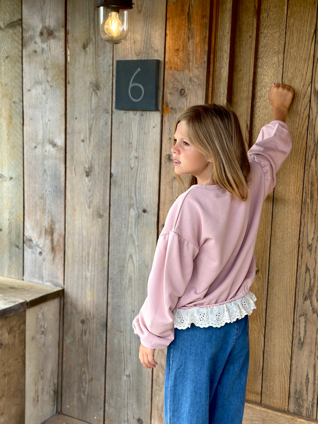 Aoife Lace Edge Sweater (two colours)