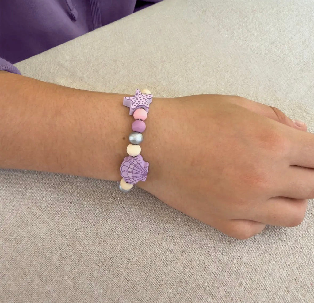 Cotton Twist Seashell bead Bracelet kit