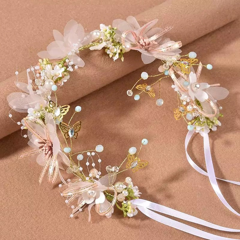 Butterfly flower crown