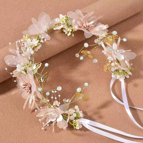 Butterfly flower crown